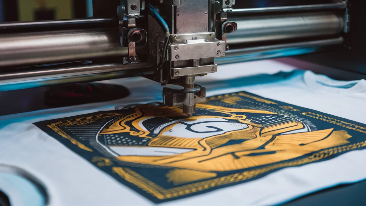 DTG printed shirt with complex image DTG printing shirt example