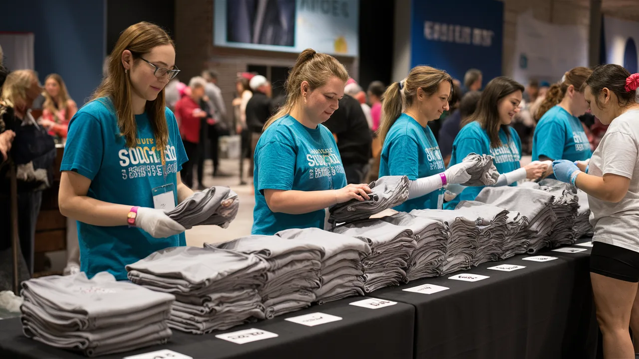 Ensuring t-shirt fit for groups
