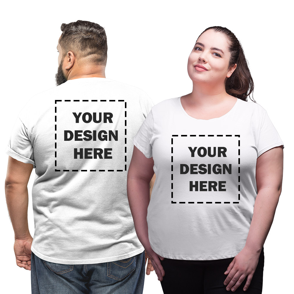Plus sized T-shirt - Front & Back - Print on Demand