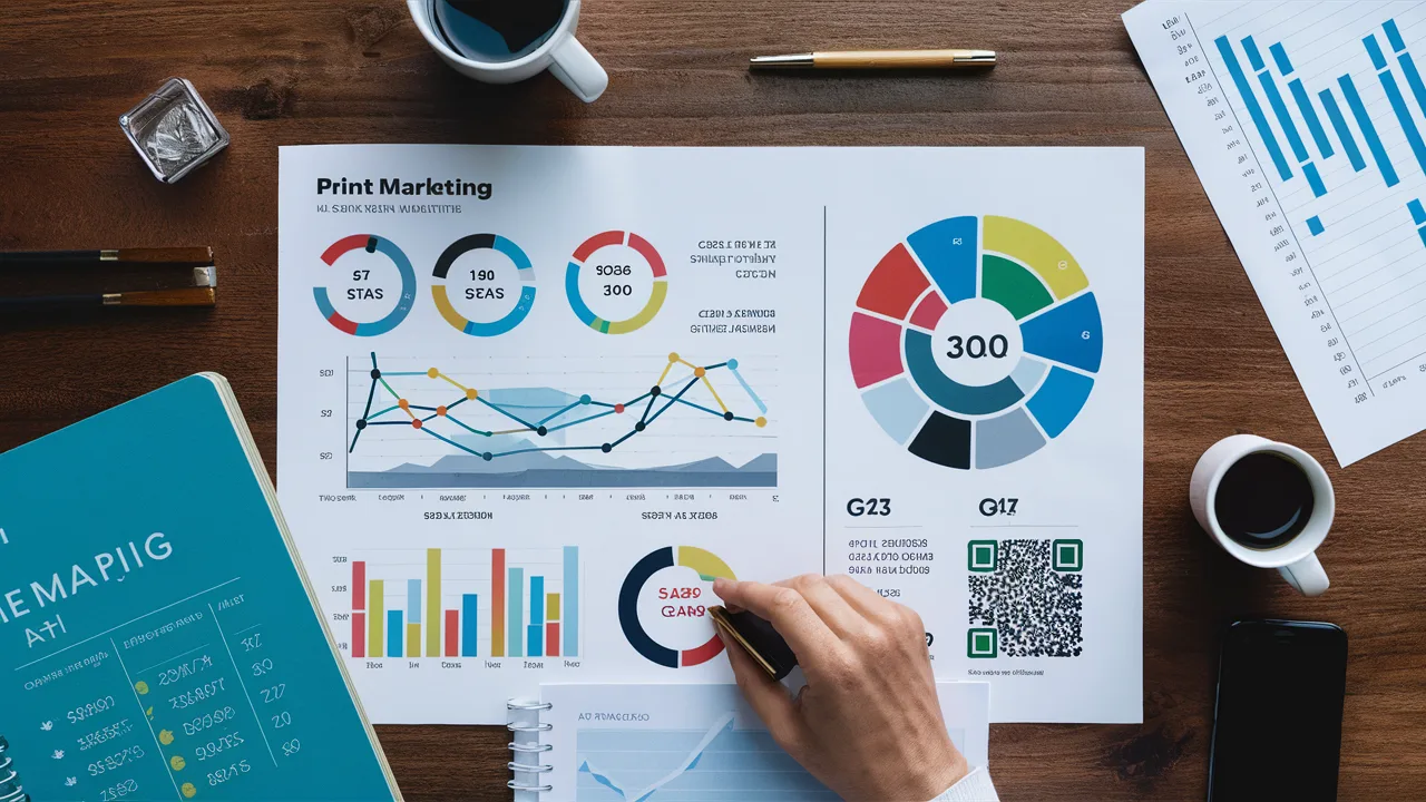 Print marketing metrics dashboard
