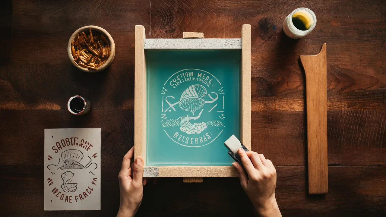 Screen printing stencil and mesh