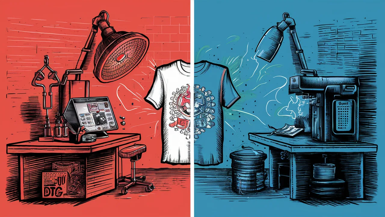 T-shirt printing method comparison