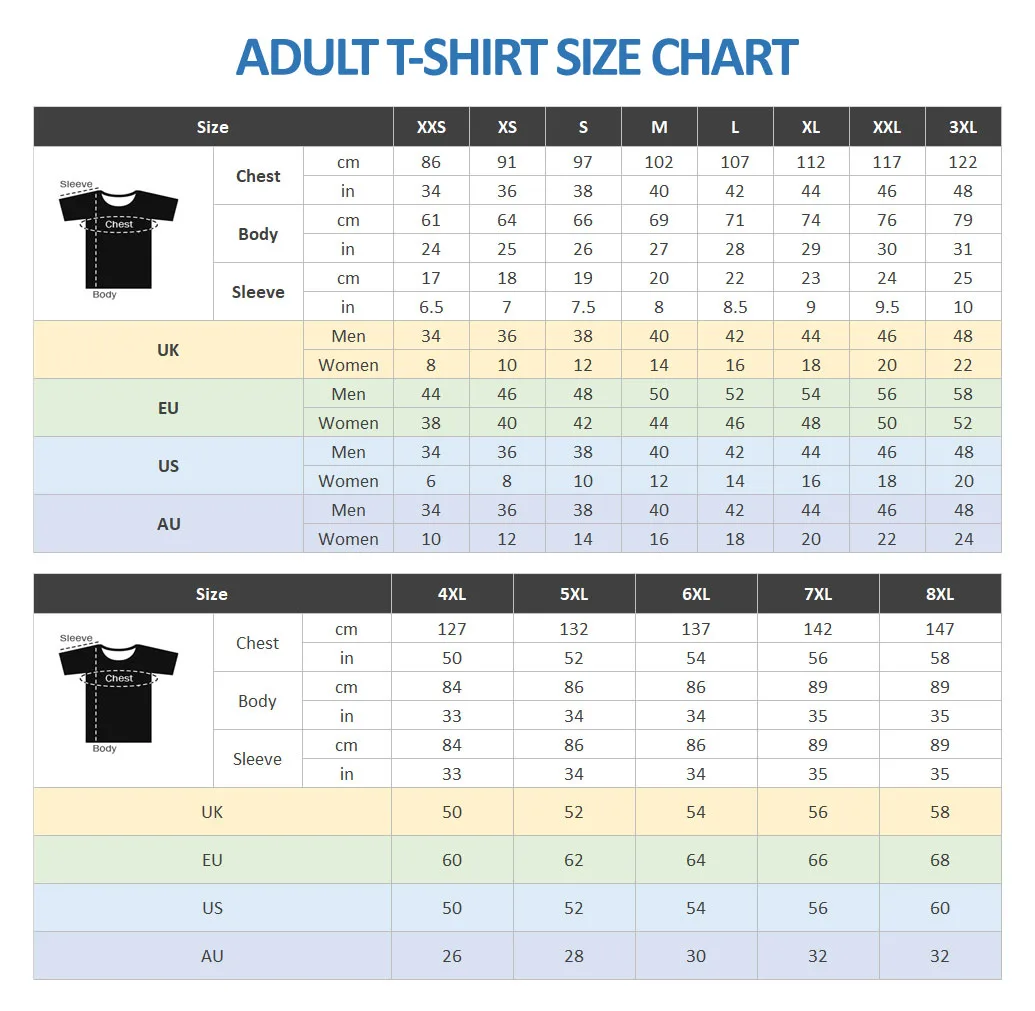 singapore-adult-t-shirt-printing-size-chart