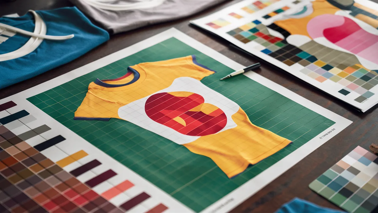 T-shirt color palette guide T-shirt color palette example