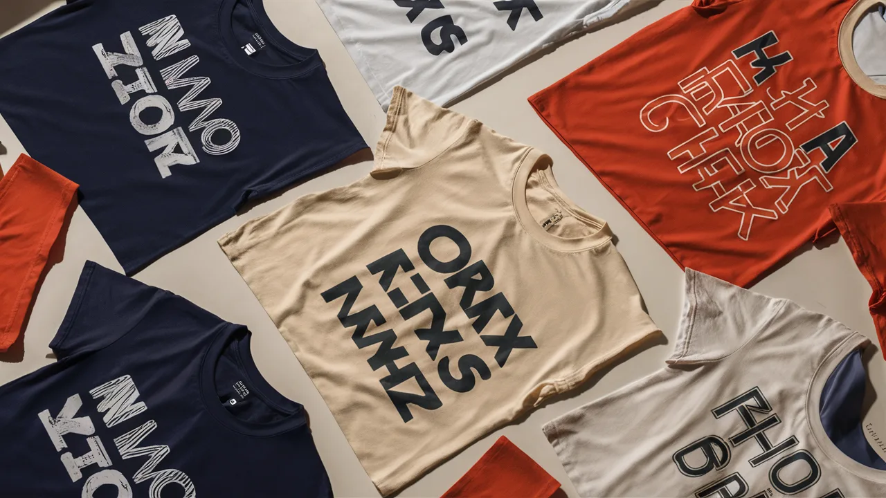 T-shirt color contrast examples