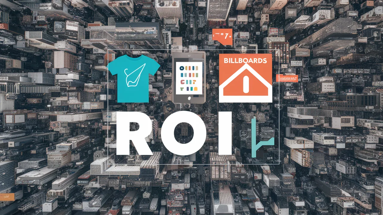 Comparing T-shirt vs Traditional Marketing ROI tshirt marketing roi chart