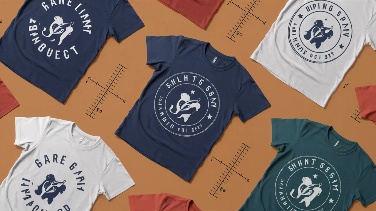 Custom t-shirt print placements